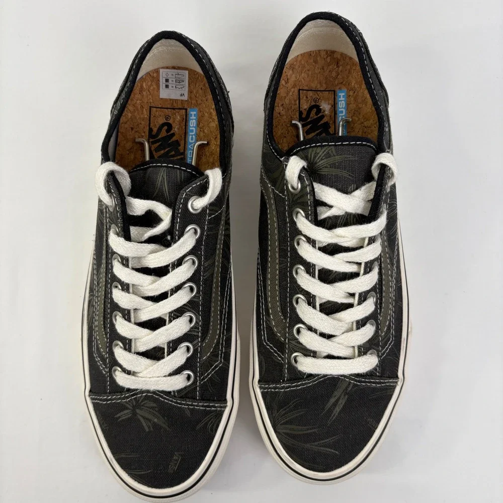 Vans Style 36 Decon SF Eco Theory Black Palm Sneakers Mens 9 Womens 10.5 NWOB